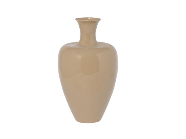 Vase in beige aus Metall