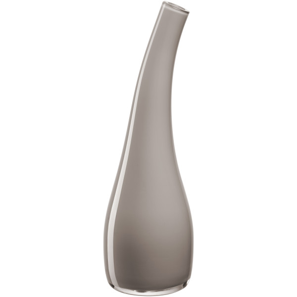 Vase LEONARDO ARCO in taupe aus Glas