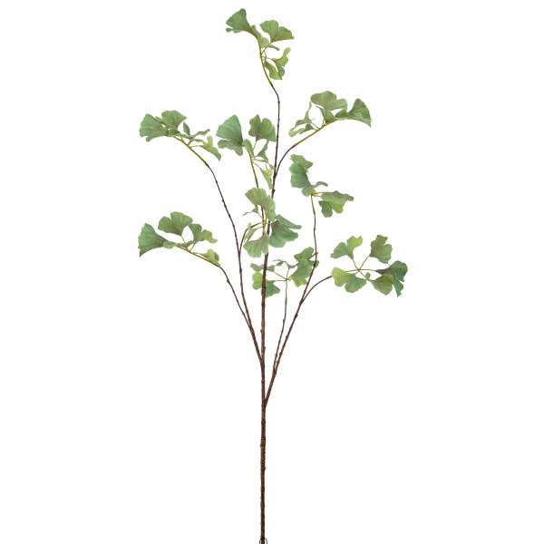 Kunstpflanze Gingkozweig in grün aus Kunststoff
