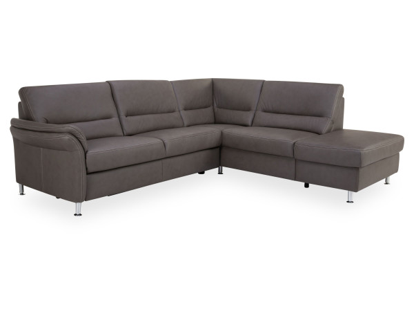 Polsterecke SYSTEMPOLSTER DAKOTA in grey aus Leder