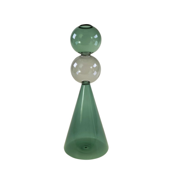 Vase NOEL in blau/grün aus Glas