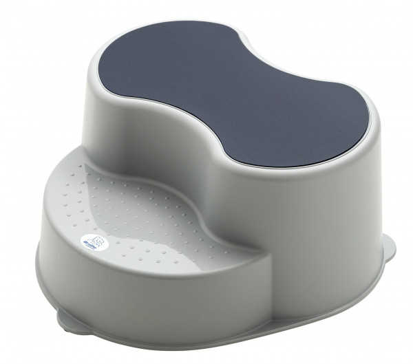 Kinderschemel TOP in grau aus Kunststoff