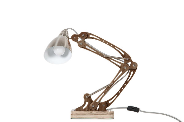 Tischlampe MEROP in teak