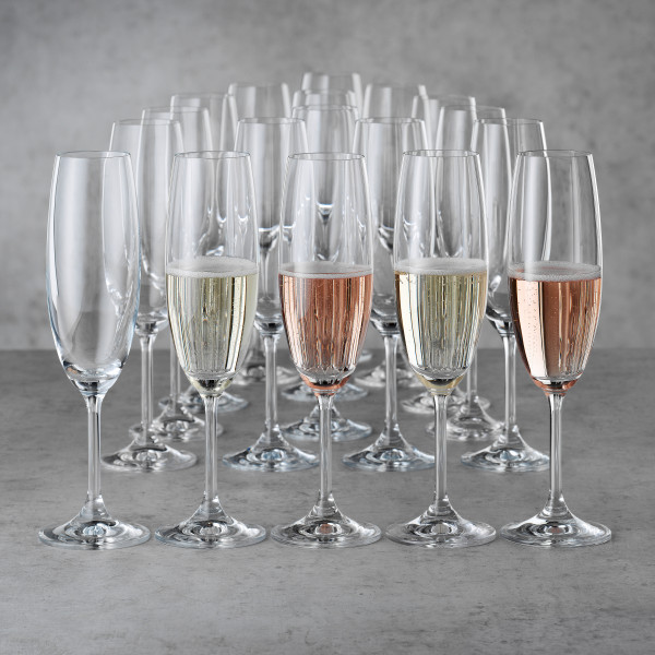 Sektgläser-Set LIBERA in transparent aus Glas