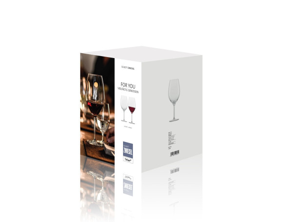 Bordeauxglas-Set FOR YOU in transparent aus Glas