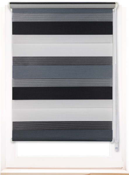 Doppelrollo KLEMMFIX JUST in mehrfarbig aus Polyester