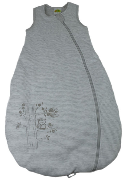 Schlafsack Baby in grau aus Baumwolle