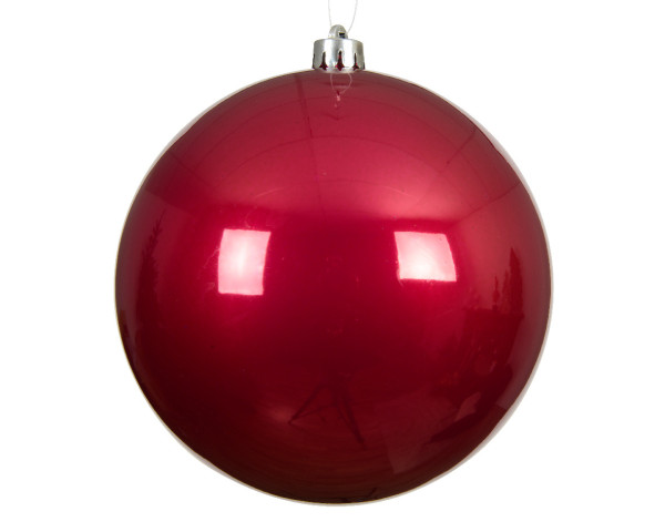 Weihnachtskugel SHINY in pink aus Kunststoff