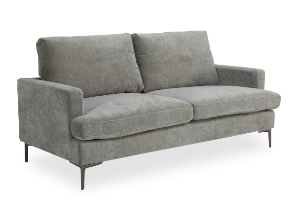 Sofa 3-Sitzer KALVIN in hellgrün aus Stoff