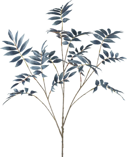 Kunstpflanze Sorbuszweig in royalblau aus Polyester