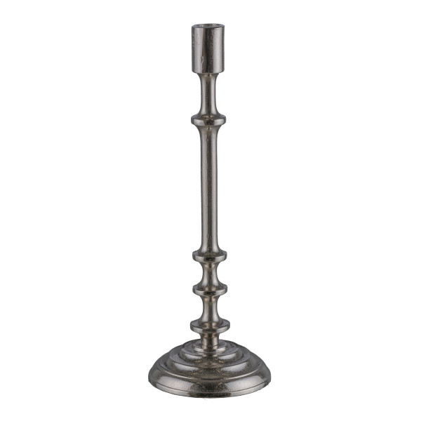 Kerzenhalter CLASSIC in silberfarben aus Aluminium