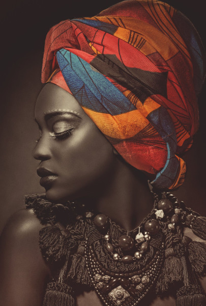 Glasbild AFRICAN BEAUTY