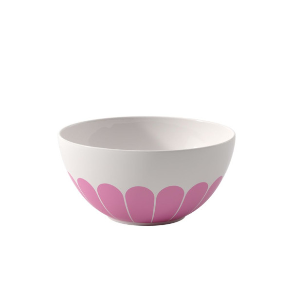 Servierschüssel FLEUR couleur in weiß aus Bone China