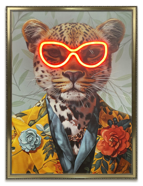 Bild DANDY PANTHER in mehrfarbig aus Materialmix