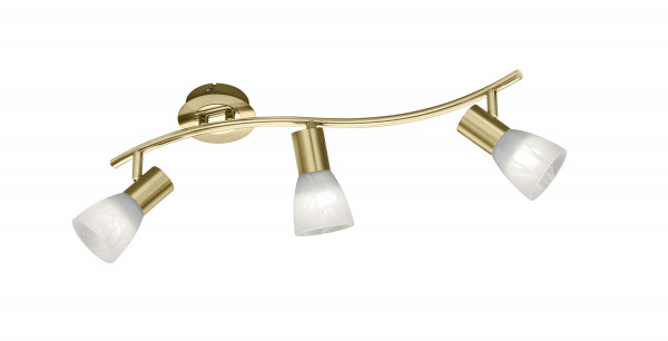 LED-Balken LEVISTO in messingfarben aus Metall