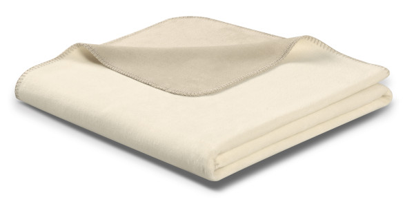 Wohndecke DOUBLEFACE in beige aus Mischgewebe