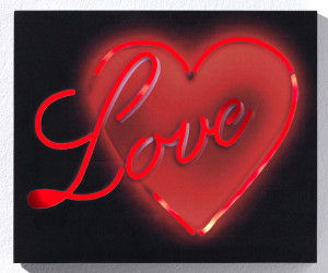 Bild LED LOVE Bild LED LOVE