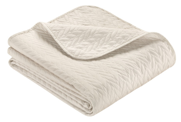 Tagesdecke NANCY in beige aus Polyester