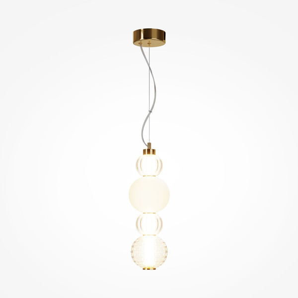 Pendelleuchte COLLAR in goldfarben aus Metall