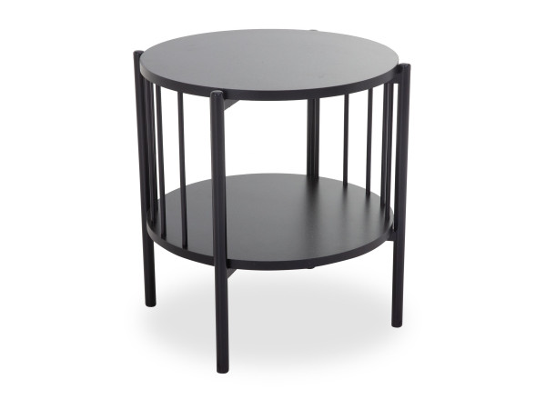 Beistelltisch DROP DAELAN in schwarz aus MDF