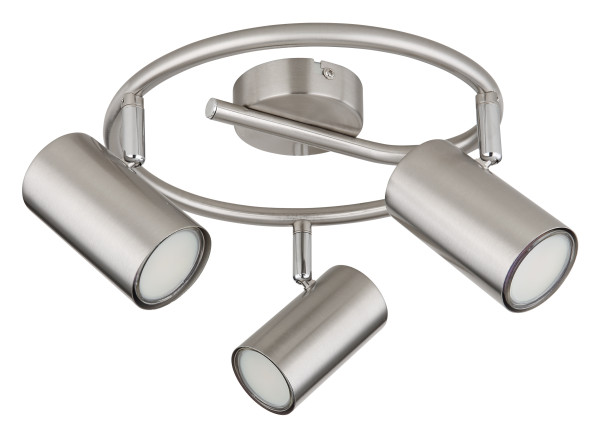 Wand-/Deckenspot ALLVI in Nickel aus Metall