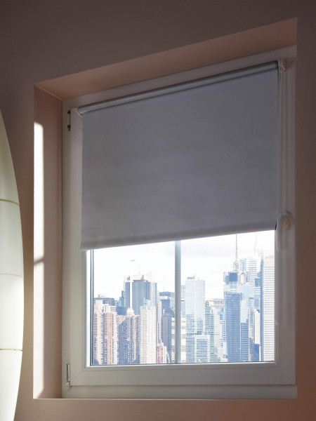 Rollo DUNKEL grau 100x160cm in grau aus Polyester