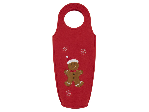 Flaschentasche GINGERMEN in mehrfarbig aus Filz