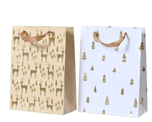 Geschenktasche in mehrfarbig aus Papier