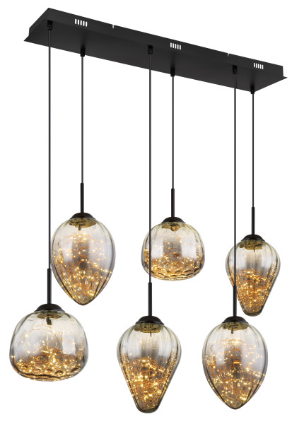 Hängeleuchte FIREFLY in mehrfarbig aus Metall