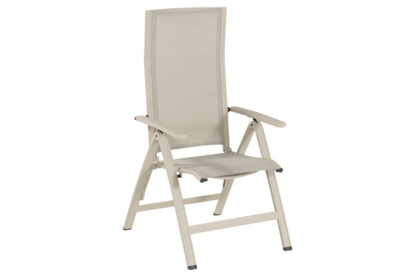 Gartenstuhl FLORA in beige aus Aluminium