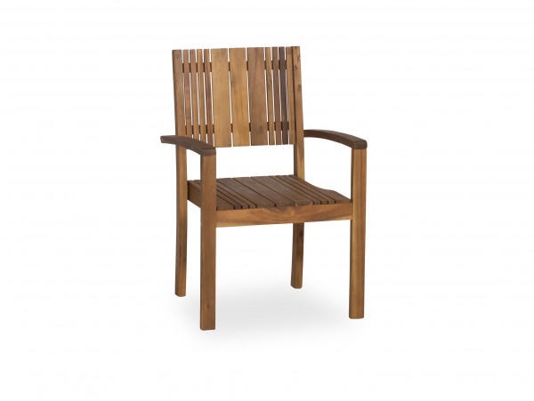 Gartenstuhl SIENA GARDEN Falun in beige aus Holz
