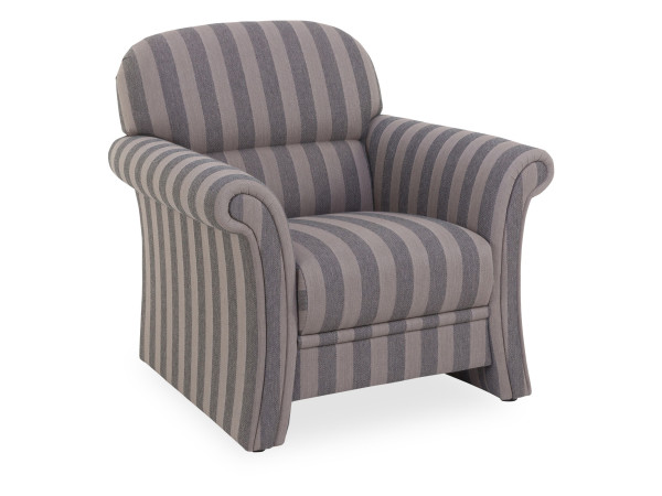 Sessel 317 Capella in taupe aus Stoff