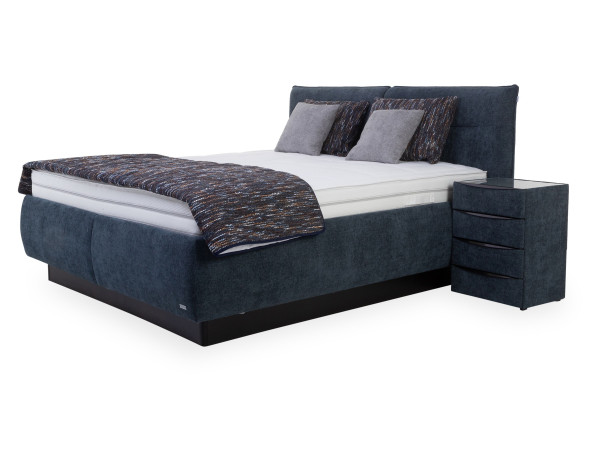 Polsterbett MONDO LUVARA in denim aus Stoff