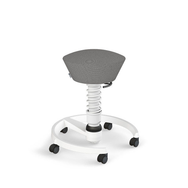 Hocker AERIS SWOPPER in weiß aus Stoff