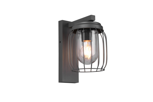 Wandleuchte TUELA in anthrazit aus Aluminium