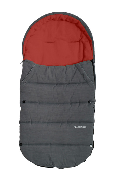 Winterfußsack ALPIN in grau aus Polyester