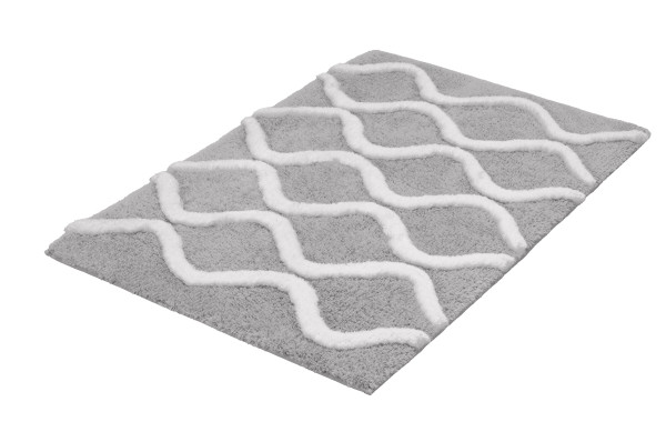 Badteppich PIANA in grau aus Polyester