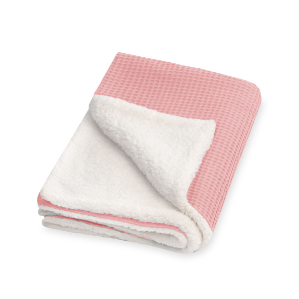 Winterdecke WAFFELPIQUÉ in rosa aus Baumwolle