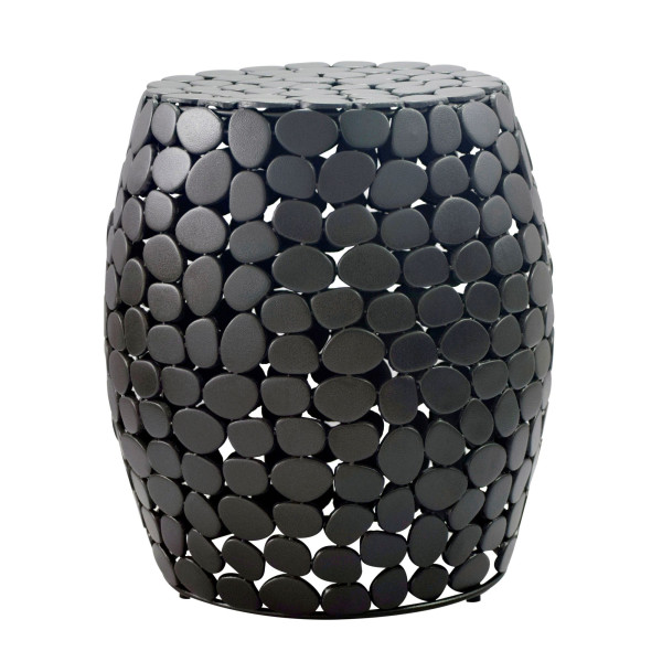 Beistelltisch in schwarz aus Aluminium