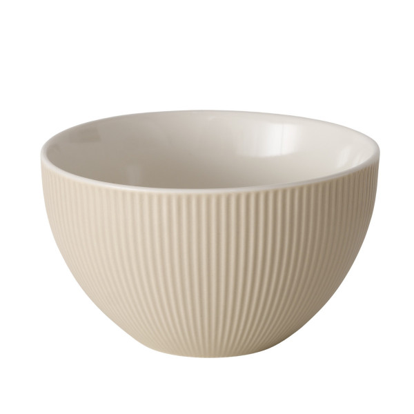 Müslischale RANURA beige in beige aus Bone China