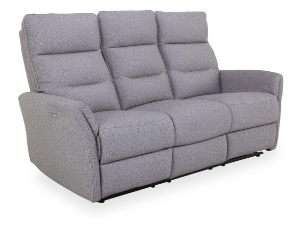 Sofa 3 Sitzer HARPER HAKODAT in hellgrau aus Stoff