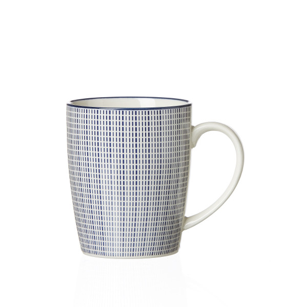 Henkelbecher MAKOTO in blau aus Porzellan