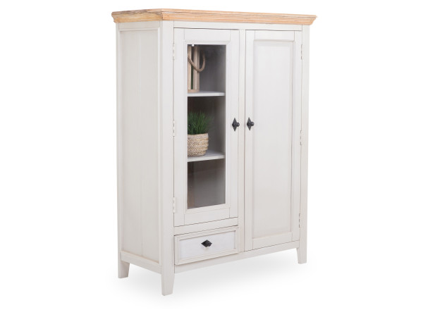Highboard SANSIBAR MORSUM in sand aus Massivholz