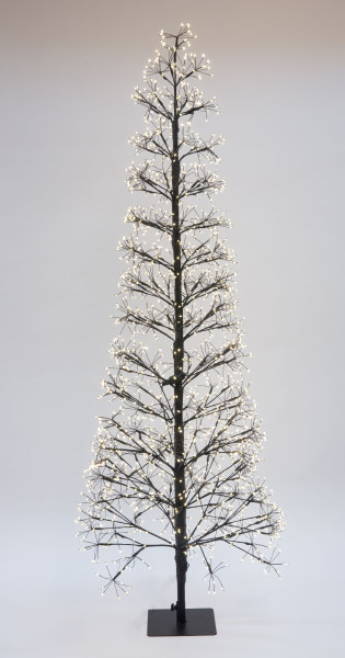 Weihnachtsbaum LED TWINKLE in schwarz aus Kunststoff