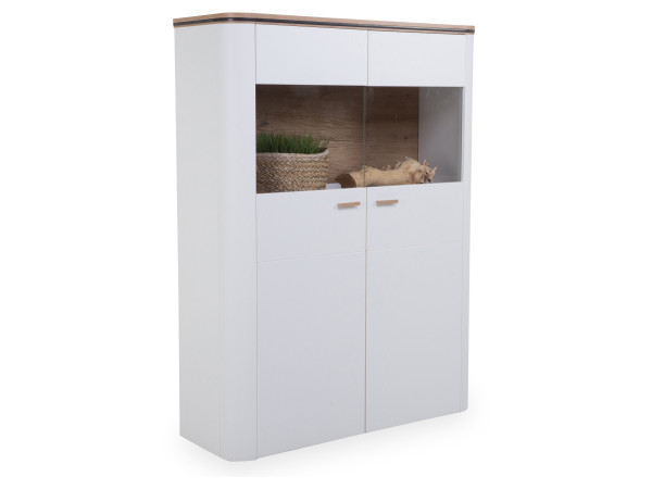 Highboard SANSIBAR VISTRA in weiß aus Dekor