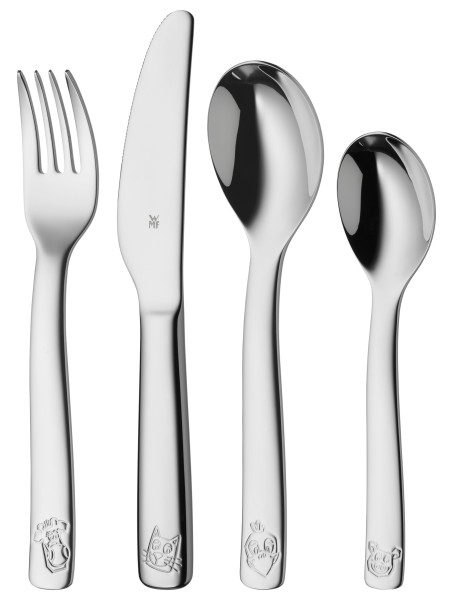 Kinderbesteck-Set WMF FARM in silberfarben aus Metall