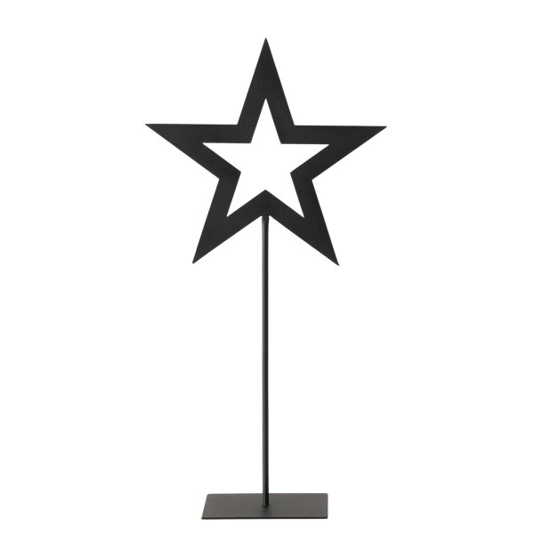 Weihnachtsstern auf Fuß STANISLAV in schwarz aus Eisen