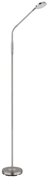 Stehleuchte SILVIO in Nickel aus Metall