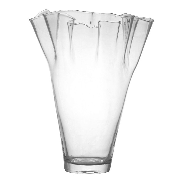 Vase TISSUE in klar aus Glas
