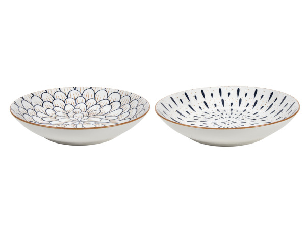 Suppenteller YAMATA in mehrfarbig aus Steinzeug